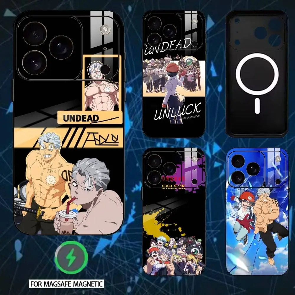 

Anime Undead Unluck Andy Phone Case For iPhone 17,16,15,14,13,12,Plus,Pro,Max For Magnetic Wireless Charge