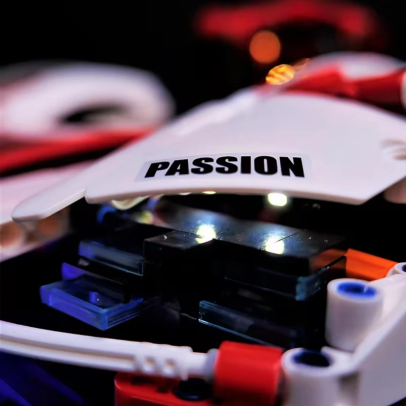 RC DIY LED ライトキット レゴ GULY 10615 テクニカル 963 スポーツカーハイパーカー用 (LED ライトのみ、ブロックモデルなし)