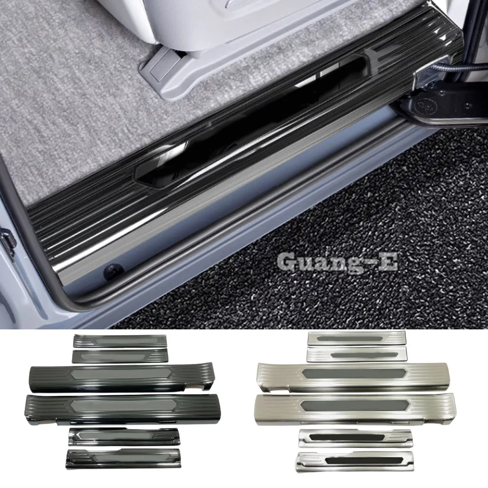 

Door Sill Protector Scuff Plate Cover for Hyundai Custo 2021 2022 2023 2024 Threshold Strip Sticker Auto Interior Accessories