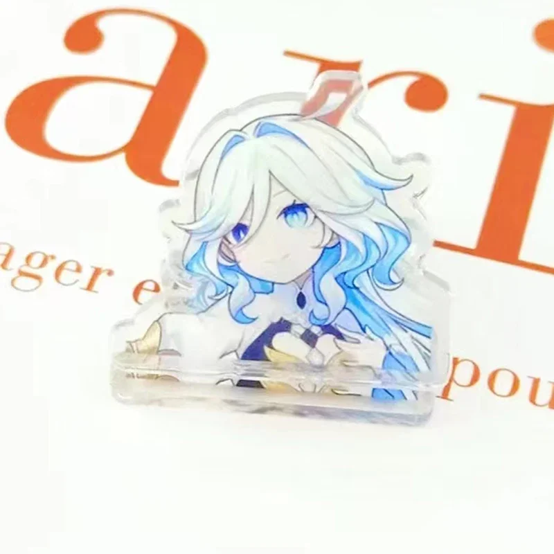 Genshin Impact Raiden Shogun Furina de Fontaine Focalors Cute Game File Folder Plastic Hand Account Decorative Clip Stationery