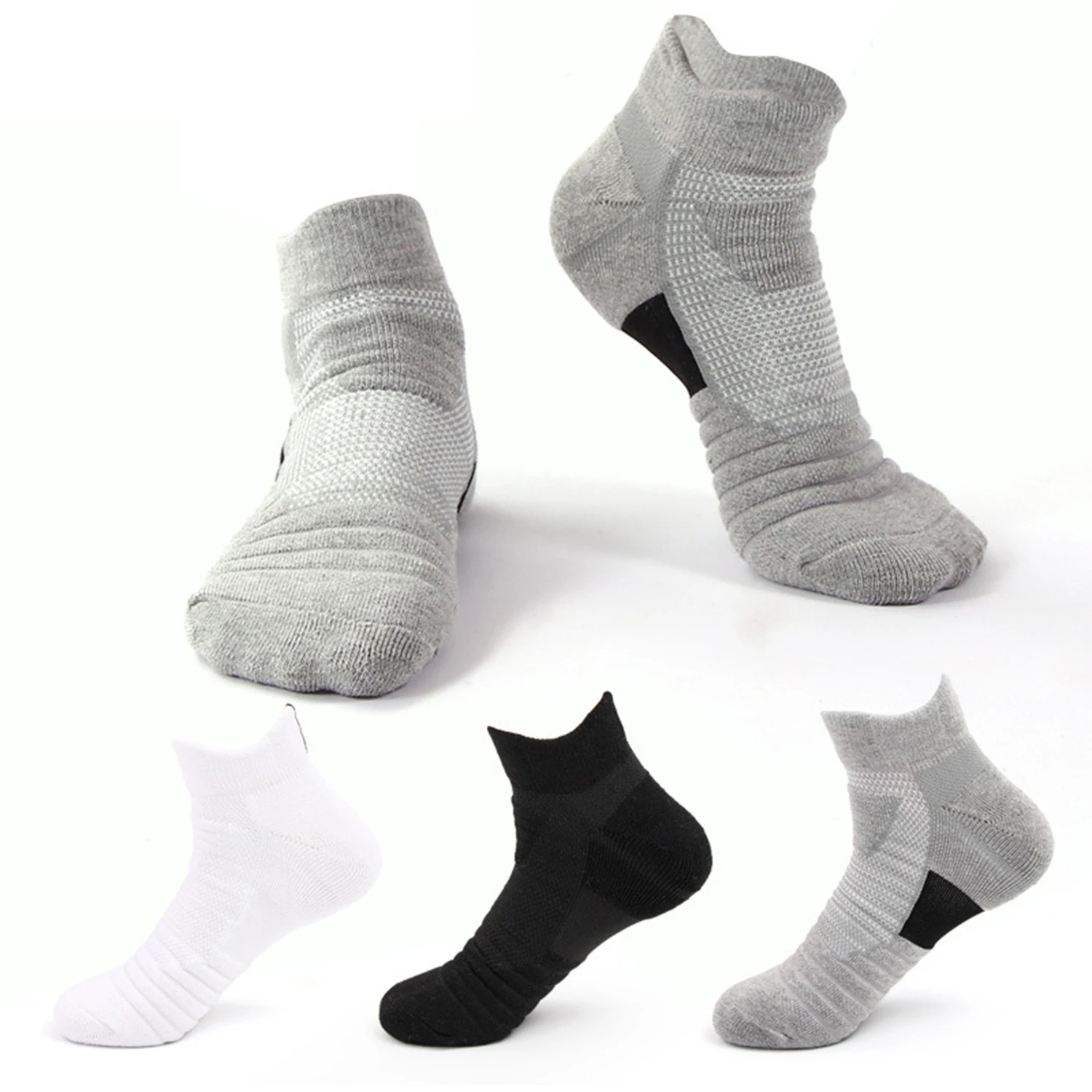 5 Pairs Set Winter Professional Men Sports Sock Outdoor Keep Warm Cycling Running Hiking Skiing Thermal Spring Men Crew Socks