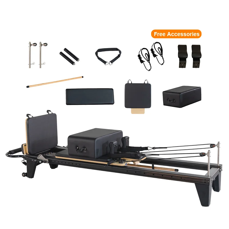 Commercial Infinite Footbar Black Pilates Reformer Gym Portable Machine Fitness Equipment
