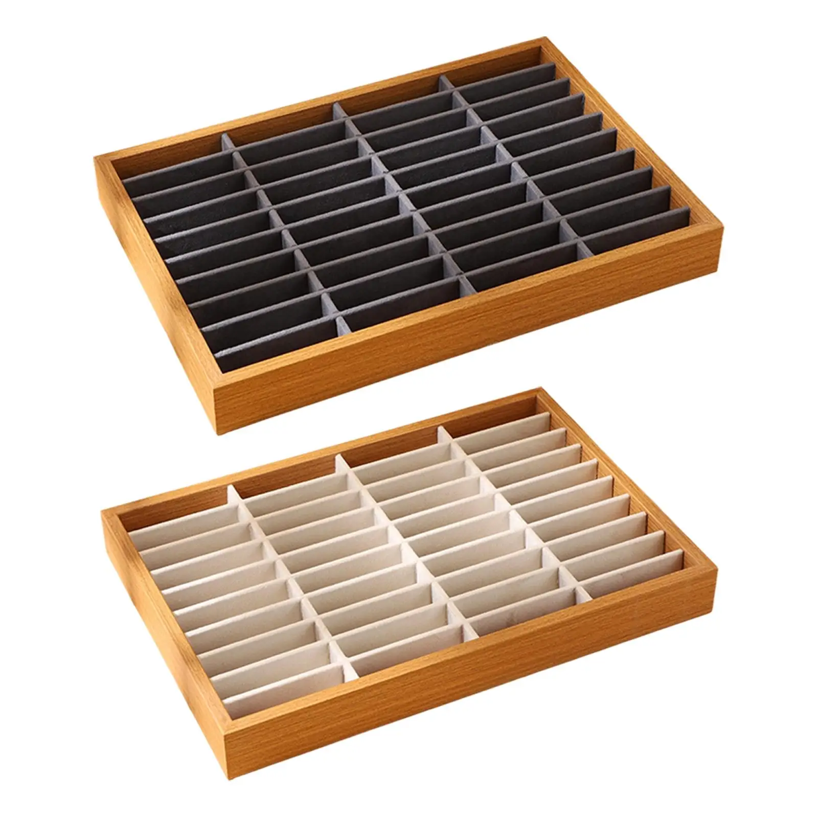 Jewelry Holder Organizer Collection Tray with 40 Compartments Bracelet Storage Case for Jewelry Display and Gifting