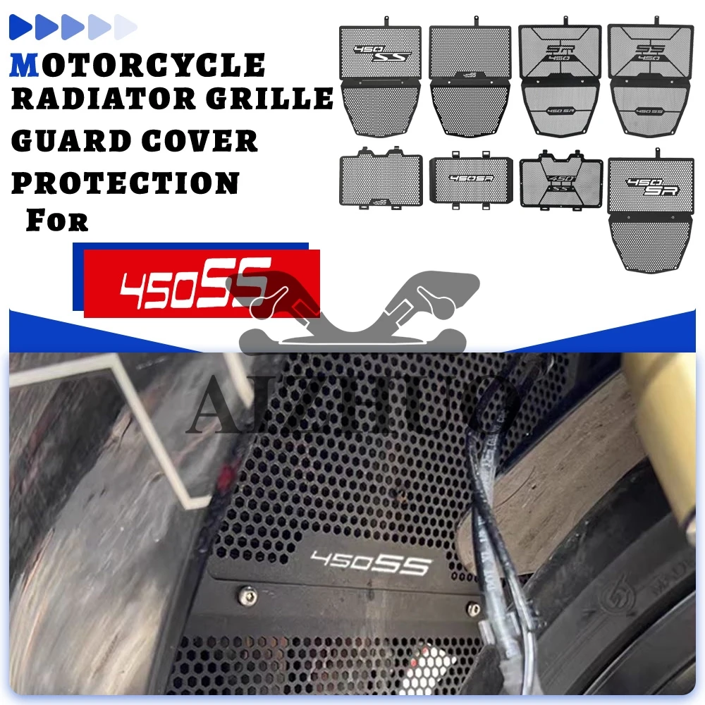 

For CFMOTO CF MOTO 450SR 450SS 450 SR SS SR450 SS450 2022 2023 2024 2025 Motorcycle Radiator Grill Guard Protection Cover Set