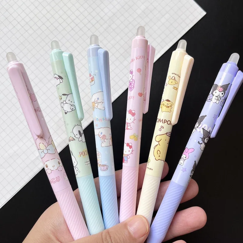 Sanrio hot erasable press gel pen blue 0.5mm needle refill cute super cute learning stationery beautiful