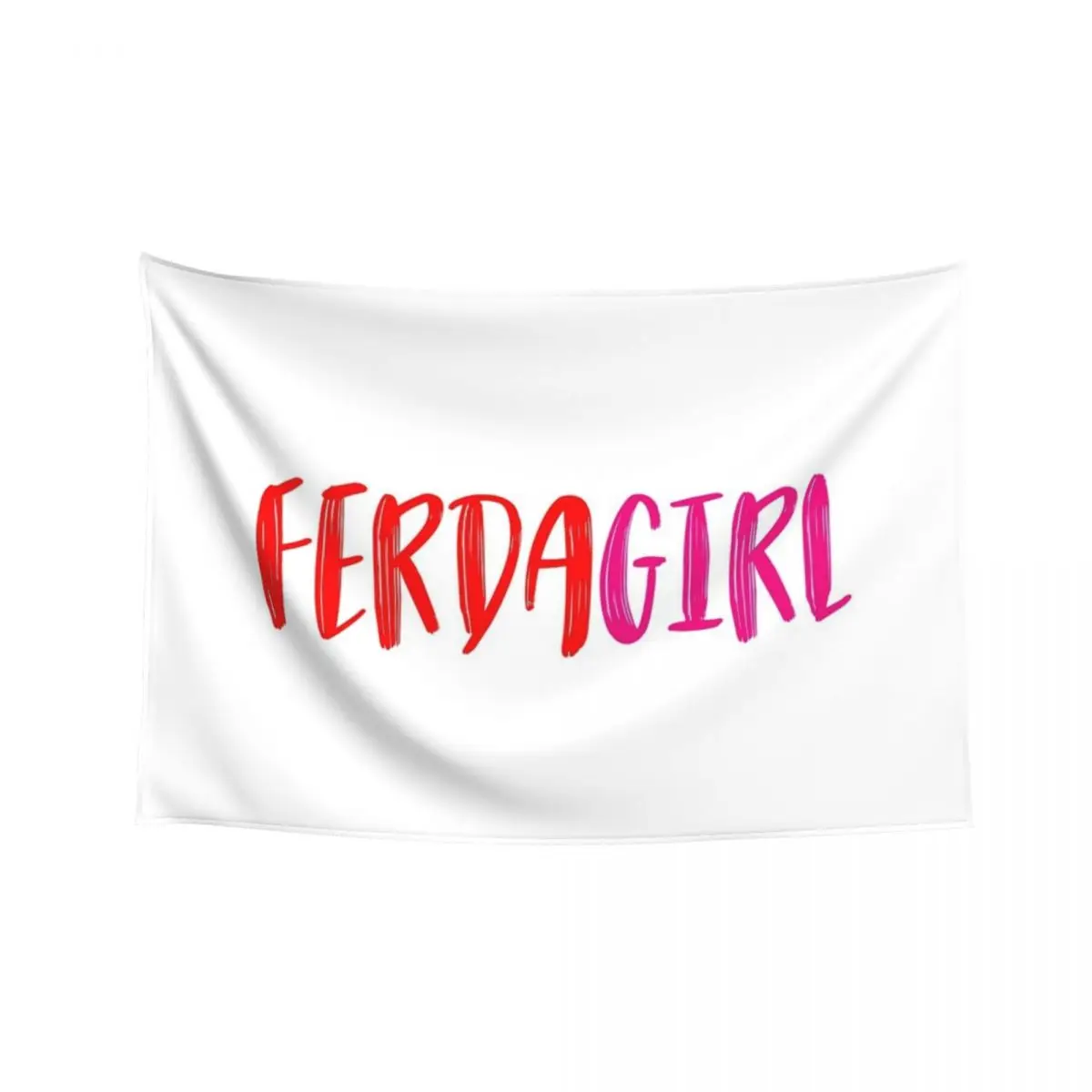 

Ferdagirl in red and pink brushed letters Tapestry Things To The Room Home Decorators Bedrooms Decor Wall Mural Tapestry