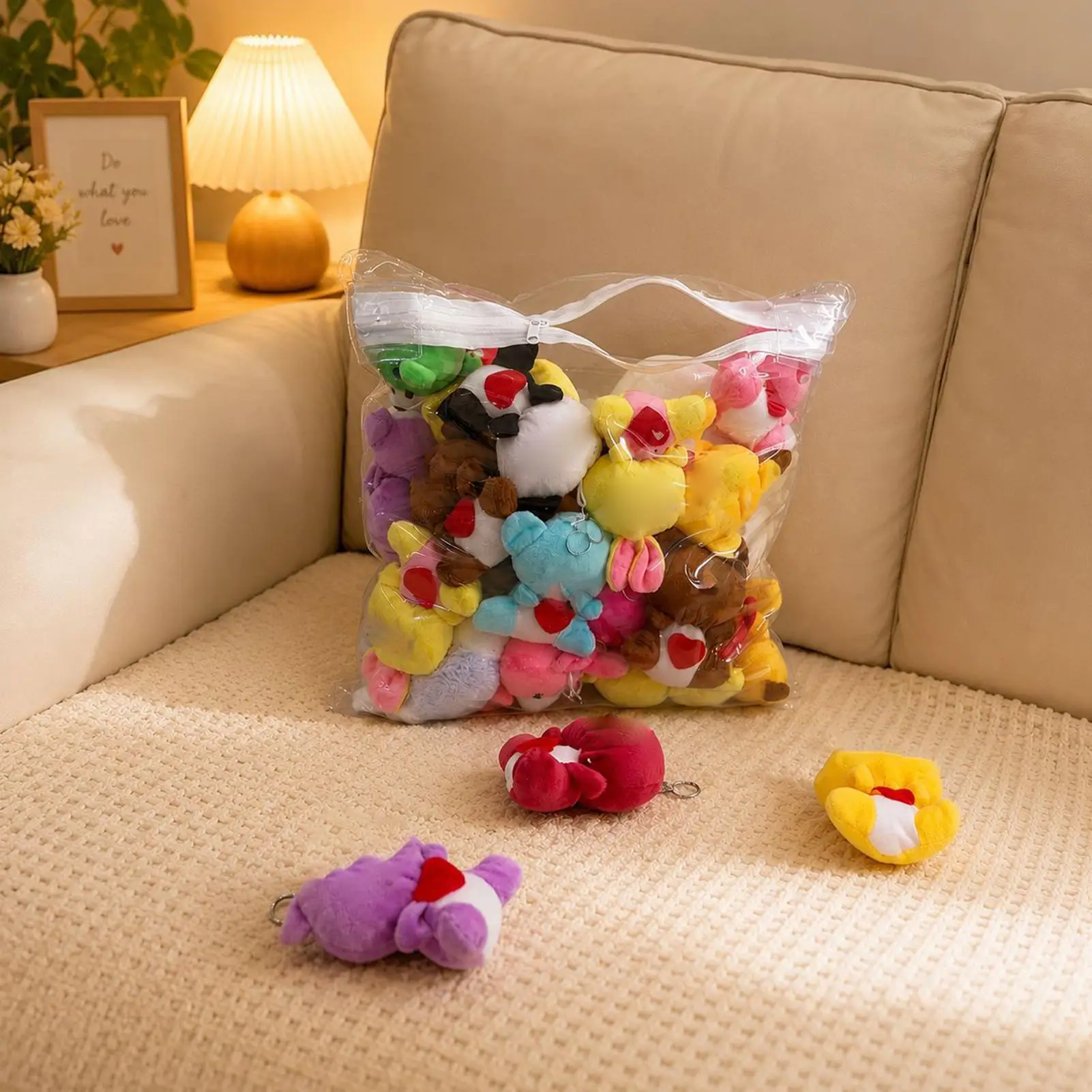 Stuffed Animal Holder Clear Dustproof Stuffed Animal Plush Toy Holder Stuffed Toy Storage For Home Bedroom Apartment Nursery