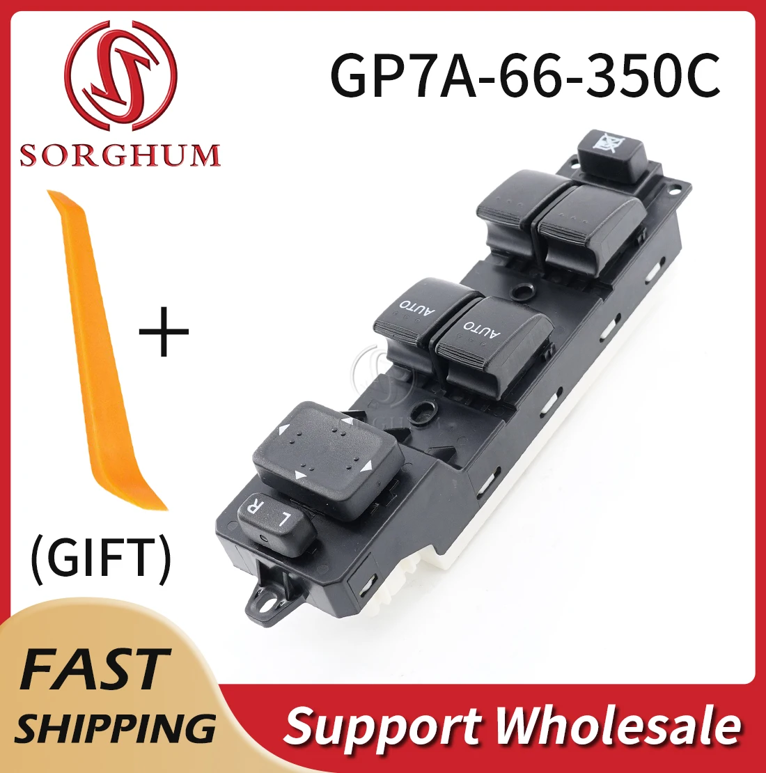 

Sorghum GP7A-66-350C Auto Master Electric Power Window Control Switch For Mazda 6 2006 2007 2008 GP7A-66-350A GP7A66350A DWS2036