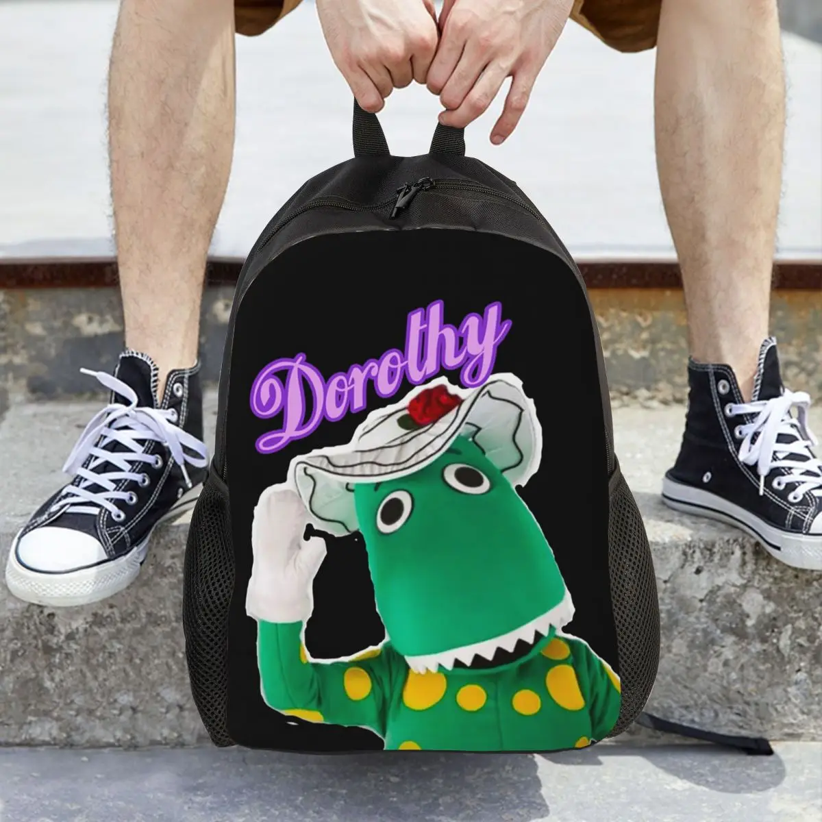 The Wiggles - Dorothy The Dinosaur Backpack Daypack Large Capacity Children BookBag School Bag Shoulder Bags for Men Women