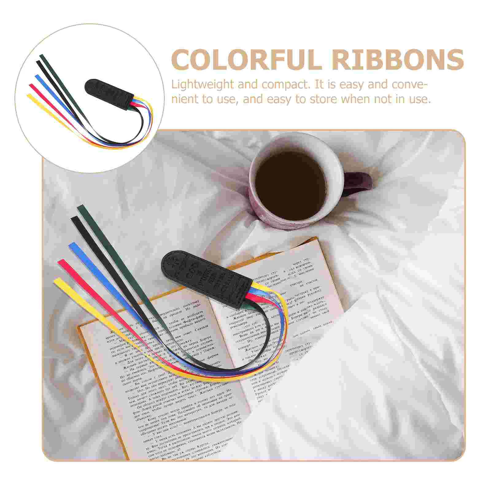 3pcs Ribbon Bookmarks Brown Bible Text Index Markers Practical Gifts Book Pages Tabs Accessories Reading Supply