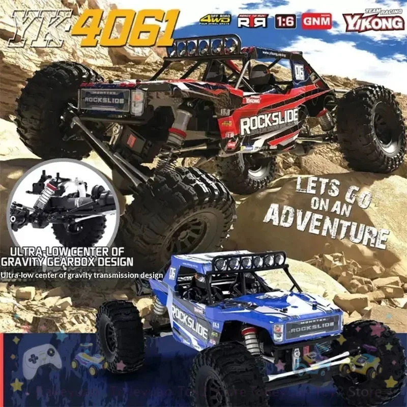 New In Stock Yikong Yk4061 1/6 Rc Rock Crawler Electric Off Road Vehicle Rock Slide Remote Control Hobby Car For Adult