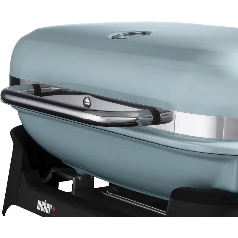 Weber Lumin Outdoor Electric Barbecue Grill, Light Bue - Great Small Spaces such as Patios, Balconies, and Decks