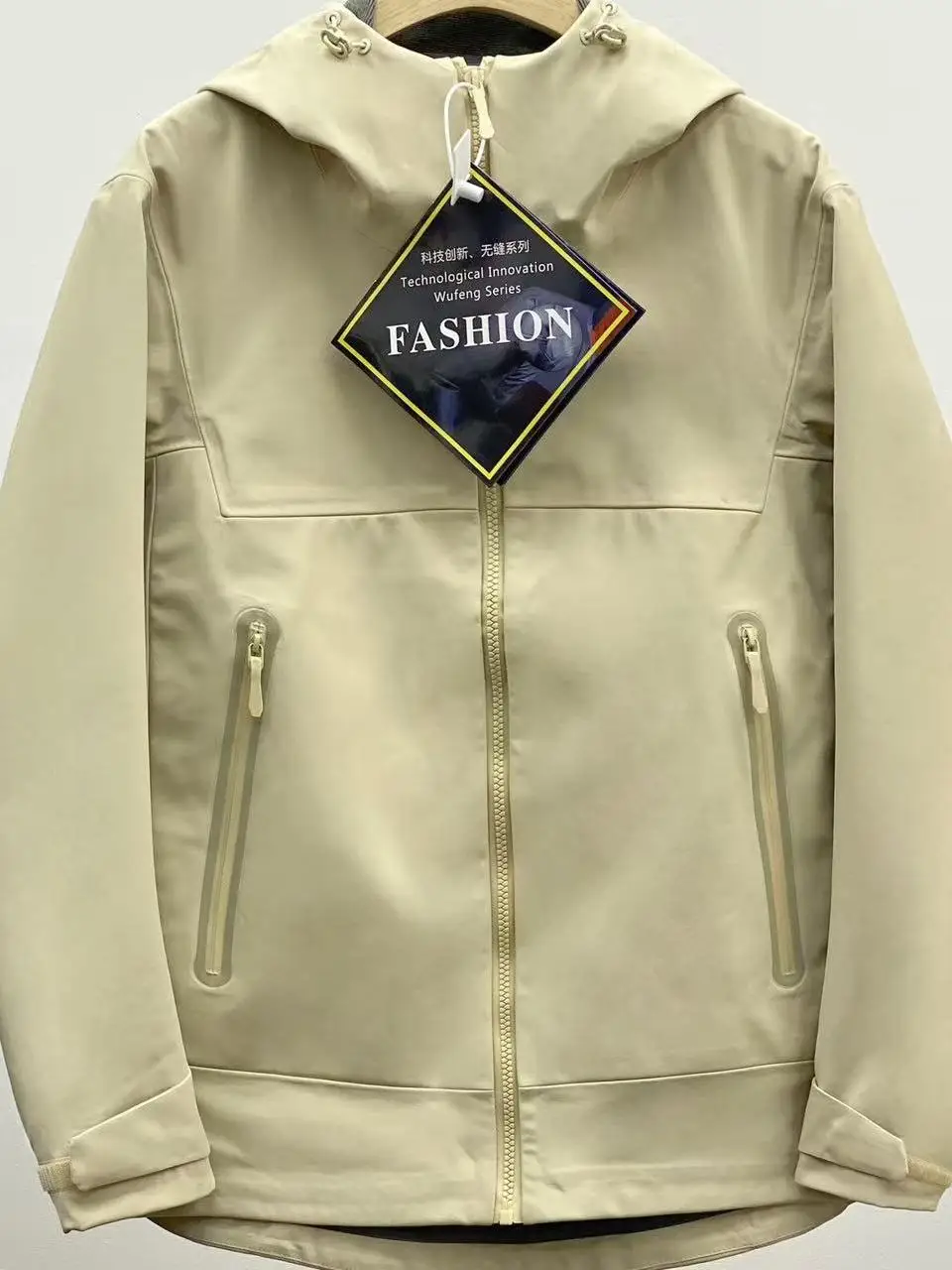 

Outdoor Softell Jaet Men's Women's Spring Autumn Fce Lined Hooded Windproof Polyester Workwear Jaet Coat