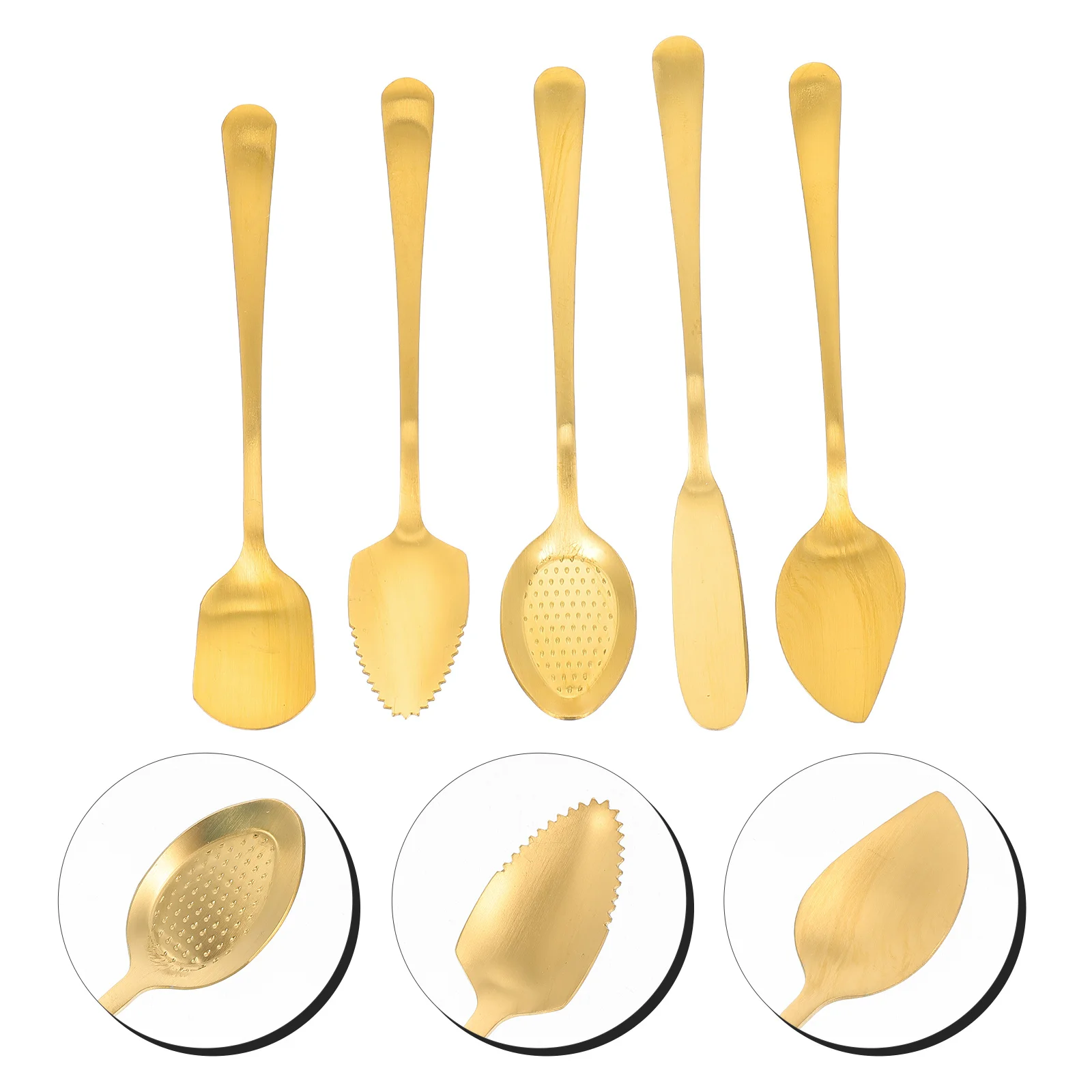 Picture 4: 1Set High Grade Stainless Steel Spoon Set Round Smooth Heads Comfortable Handle Dessert Spoons Cake Kit Dessert Spoons