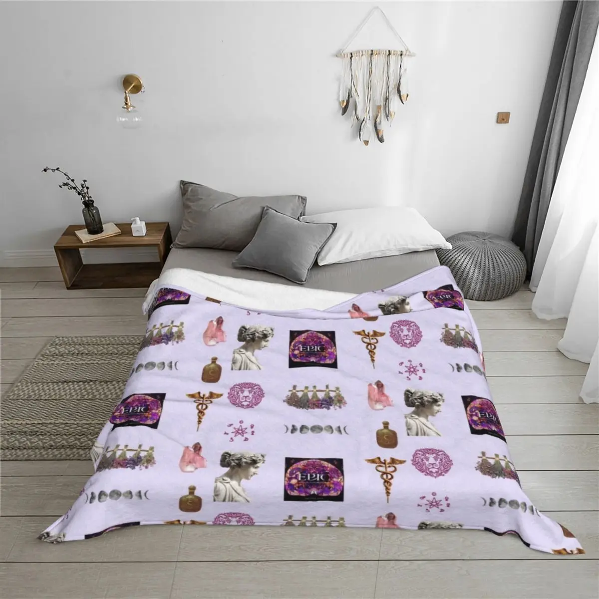 Epic the musical The Circe Saga Throw Blanket Soft For Decorative Sofa Flannel Fabric Polar Blankets - Image 3
