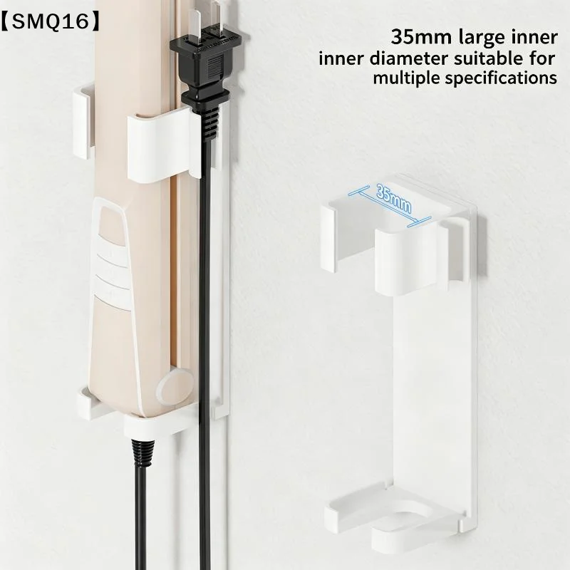 Hair Straightener Curling Iron Storage Rack No Drill Wall Mount Hair Styling Tool Holder For Bathroom Vanity Counter Use【SMQ】