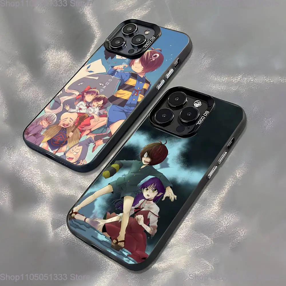 

Comics G-Gegege No Kitaro Phone Case For iPhone 16,15,14,13,12,11,Pro,XS,Max,Plus,Mini,SE Black Candy Matte Shockproof Cover