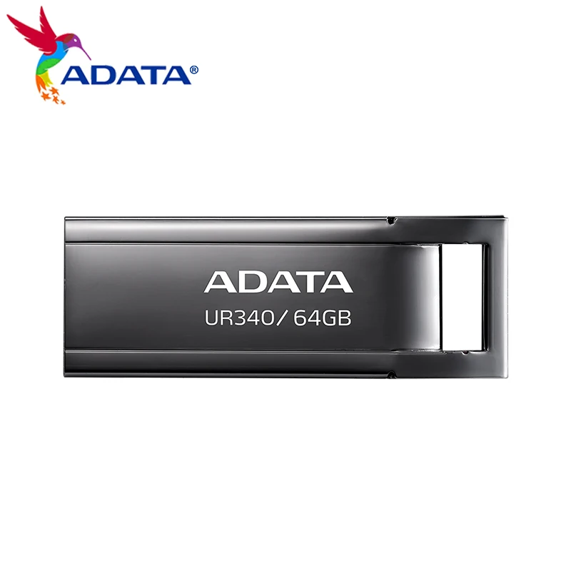 محرك أقراص فلاش USB من ADATA-Royal للكمبيوتر ، محرك أقراص محمول بقلم مضاد للمياه ، قرص معدني U ، أصلي ، UR340 ، 32GB ، 64GB ، 128GB ، USB 3.2 ، Gen 1