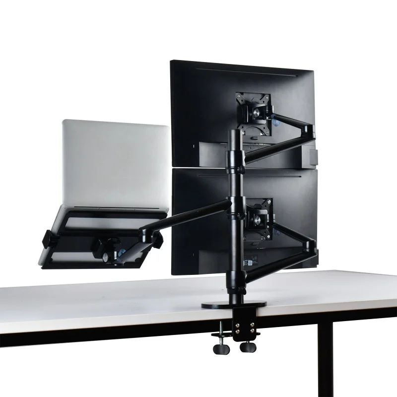 Laptop Stand LCD Monitor Three-screen Desktop Desktop Combination Stand Lifting Rotating Height-increasing