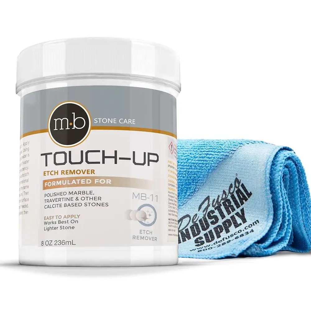 

Professional Marble Polishing Kit, Powder, Etch Remover, Cleaner, Quartz Compound with Microfiber Cloth