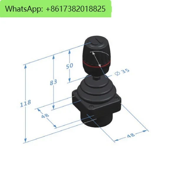 TFJ9S FJ9S Mining Control Handle, Excavator Joystick, Bulldozer Pusher, Model Aircraft Rocker