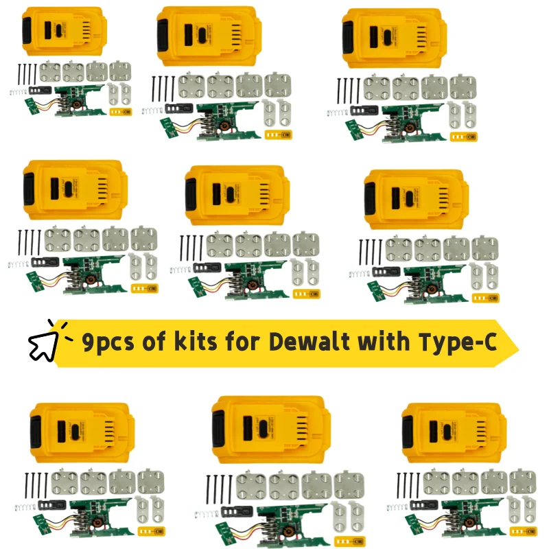 

Victpower For DeWalt 18V 10-Cell USB-C Battery kits (9-Units Included) Perfect for AUS Tools And Fast AU Delivery