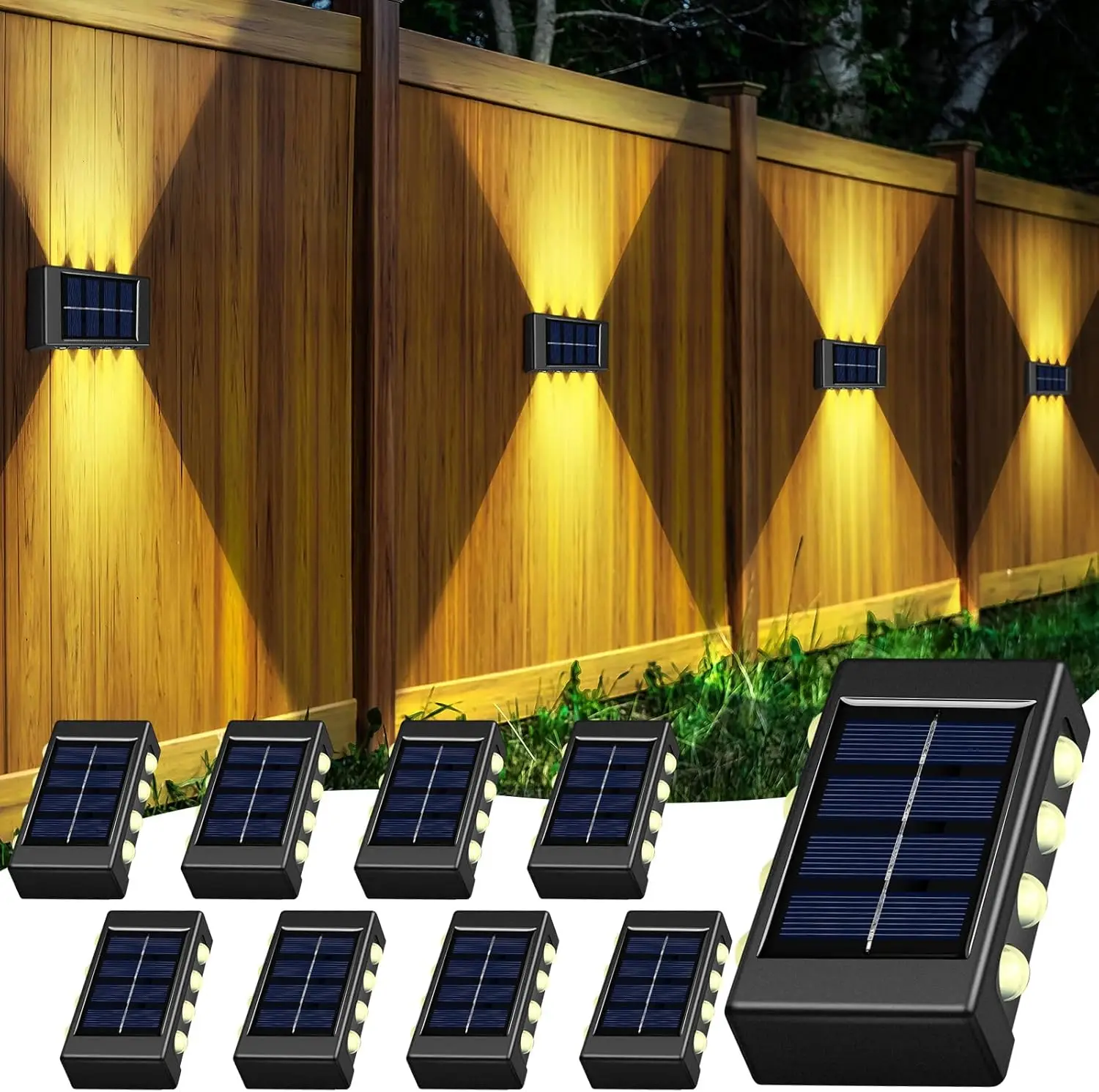 1-12Pcs Solar Wall … - image