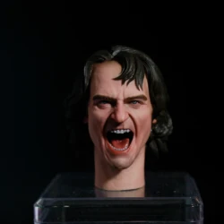 1:6 Scale Laughing Joaquin Phoenix Crazy Man Head Carved Model Toys Fit For 12'' Male Hot Toys Action Figure Body NOHC011