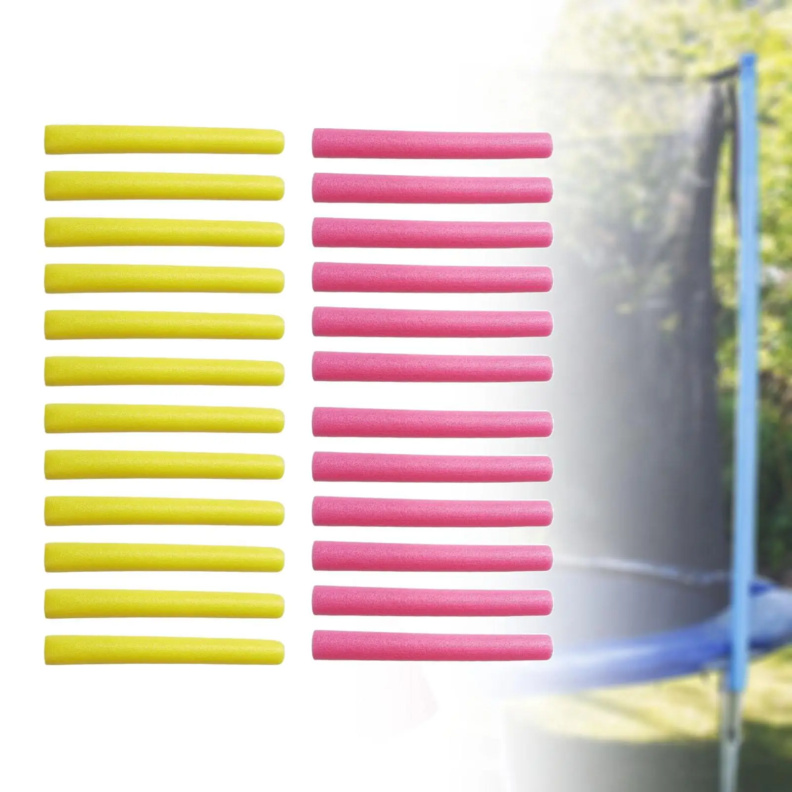 24x Trampoline Enclosure Pole Foam Sleeve Protective Pole Cover 25mm