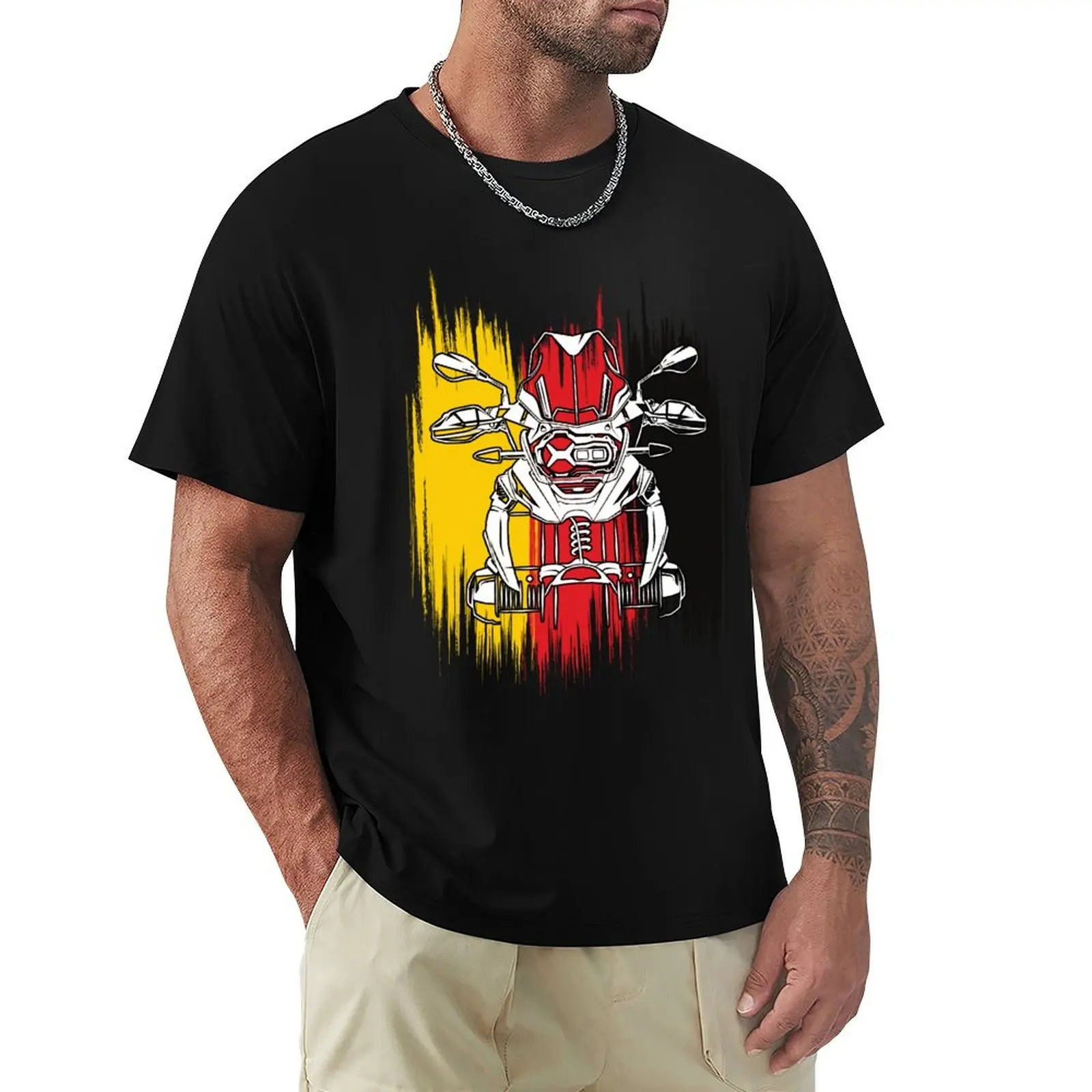 

Adventure Motorbike 1250 GS Motorcycle Adventure Rider German Flag 1200 T-Shirt kawaii clothes t shirt for men