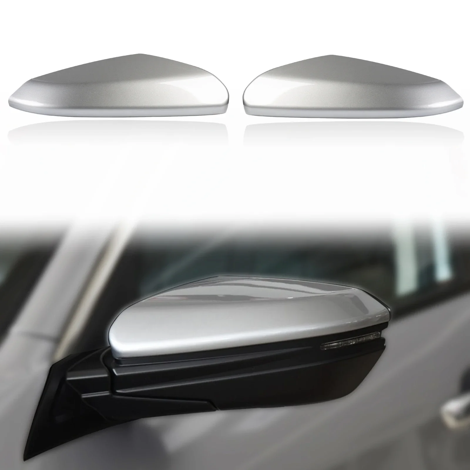 

Pop Door Rearview Mirror Cover Cap Housing Fit For Honda Civic 10th Accessories 2016 2017 2018 2019 2020 2021