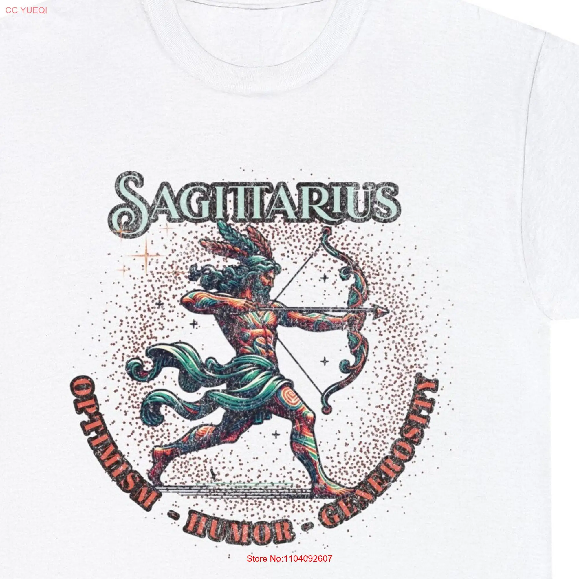 Sagittarius Zodiac T Shirt For Friend Astrology Horoscope Birthday Heavy Cotton Optimism Humor Generosity