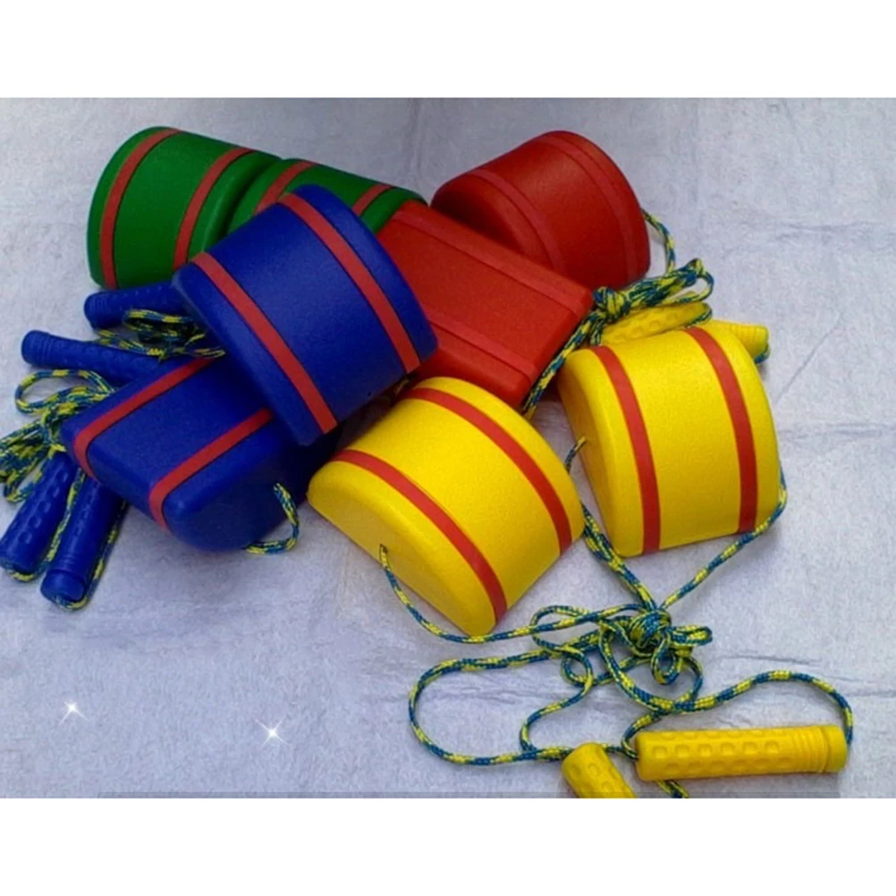 Échasses jouets en plastique robustes pour enfants, 2 pièces, sport en plein air, entraînement à l'équilibre, aire de jeux de jardin, jouets pour enfants