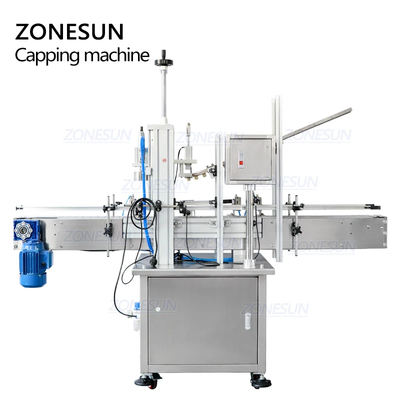 ZONESUN التلقائي ويسكي الفودكا النبيذ الزجاجة الخشبية الفلين الضغط السد آلة الختم مع غطاء المغذية