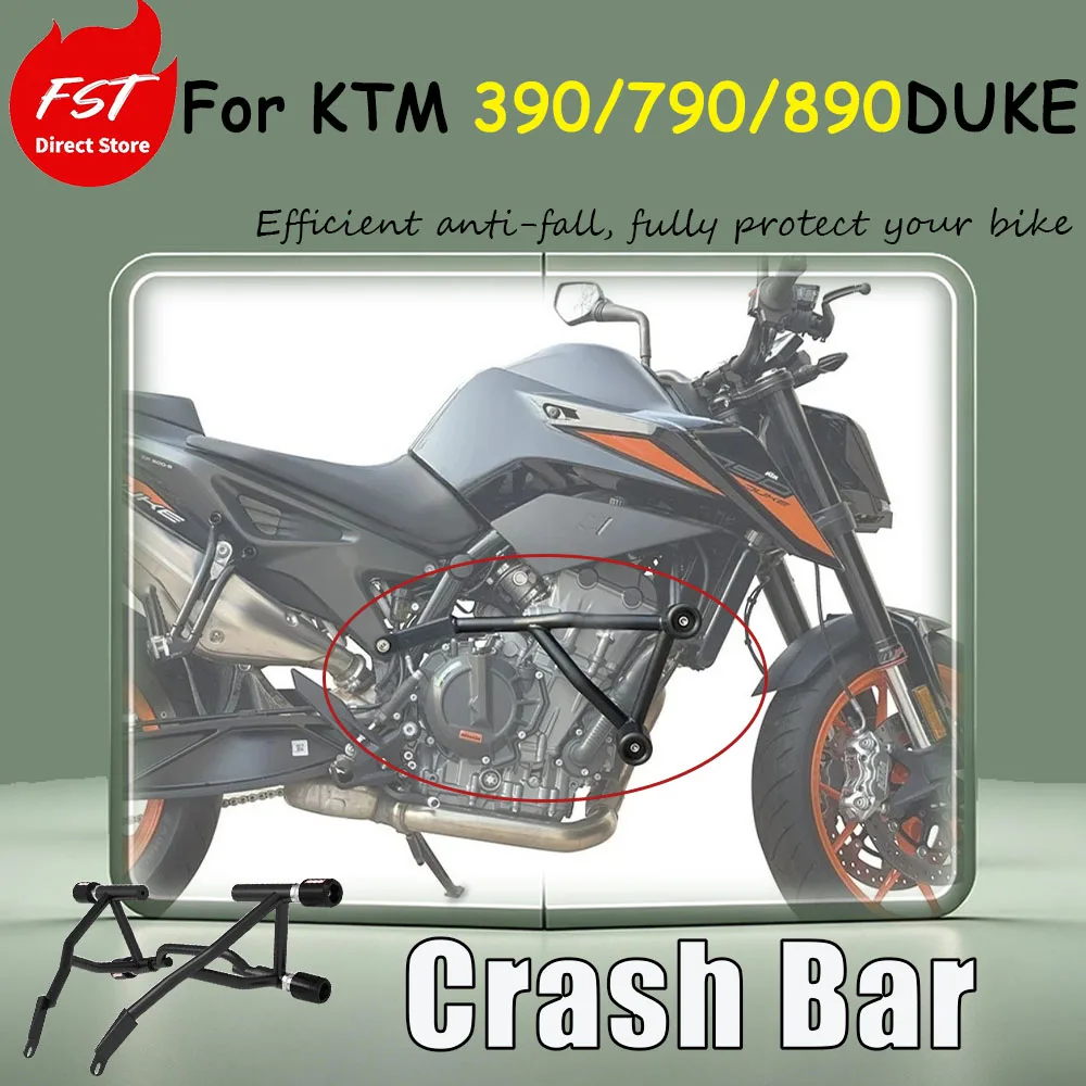 For KTM 390/790/890 DUKE protective modification accessories: guard bars, crash protection bars, racing bars, and bumper bars