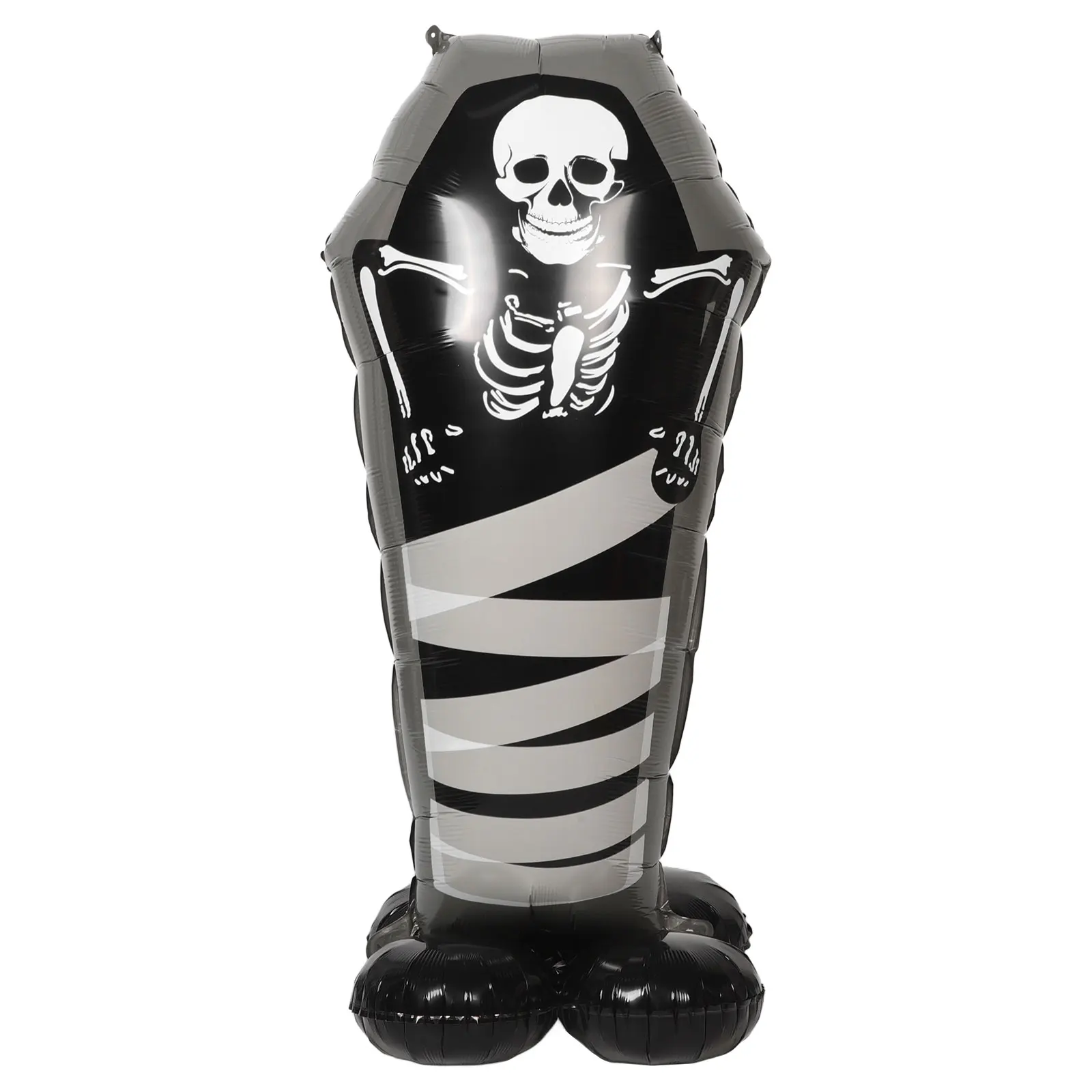 Unique Coffin Shaped Halloween Balloon Spooky Haunted House Atmosphere Standing Skull Coffin Balloon Halloween Parties Events