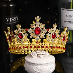 Trendy Crystal Diadem Tiara Rhinestone Tiaras And Crowns For Women Pageant Party Bridal Wedding Hair Accessories Jewelry Crown