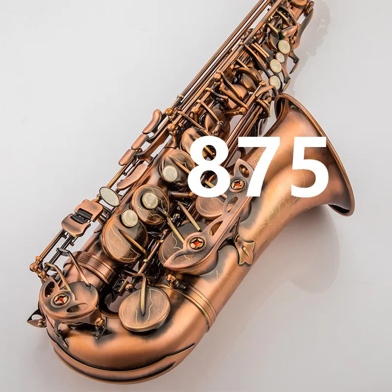 Fast shipping  875 Alto Saxophone, Eb Key, Red Antique Bronze, Double Reinforced Ribs, Comes with Carrying Accessories 2026
