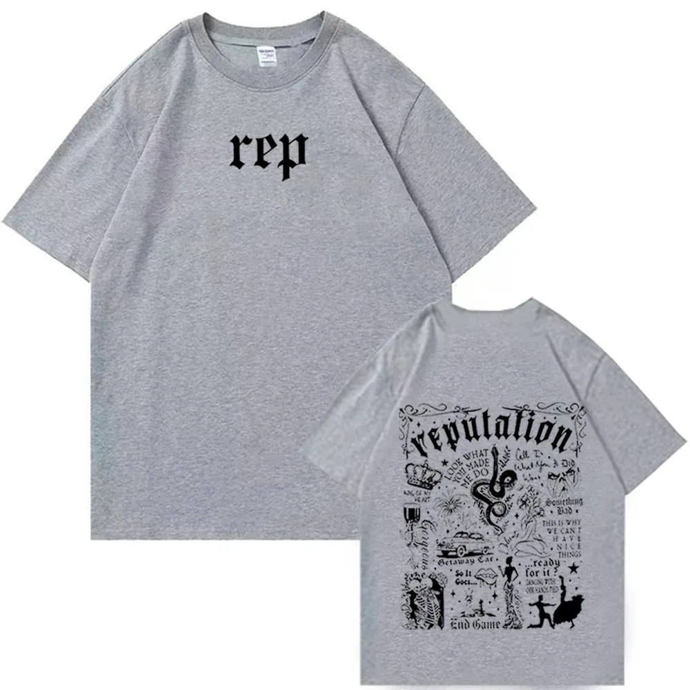 Taylor Reputation Music Shirt Taylor Music Shirt Taylor Merch Gift for Swiftie O-Neck Short Sleeve Shirts Unisex