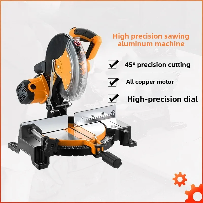 10 Inch 255MM Aluminum Sawing Machine Aluminum Wood Cutting Machine 45 Degree Miter Sawing Edge Aluminum Machine Profile
