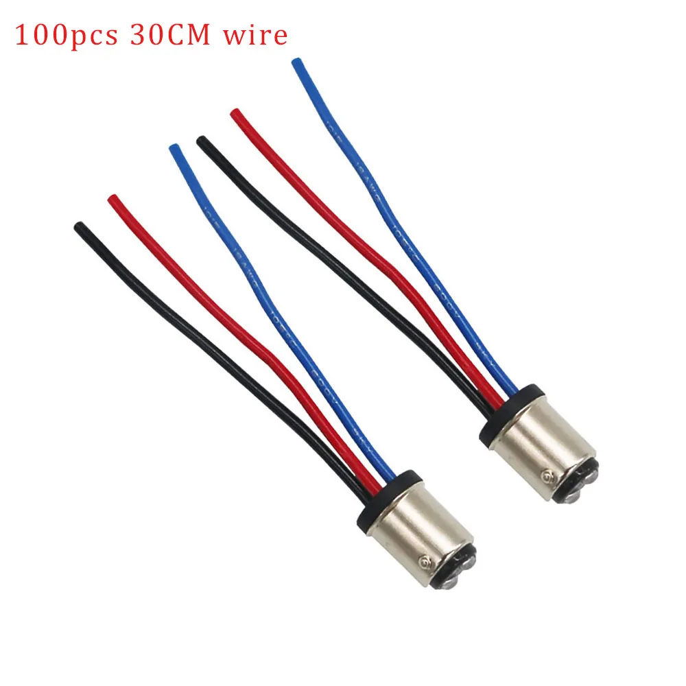 

100 шт. 1157 bay15d штекерный адаптер разъем жгут проводов для задней лампы фара сигнал Retrof