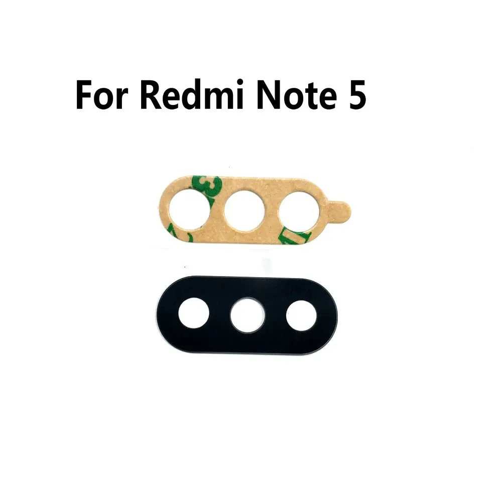 Camera Glass Lens Back Rear Camera Glass Lens with Glue Replacement for Xiaomi Redmi Note 5 5A phone