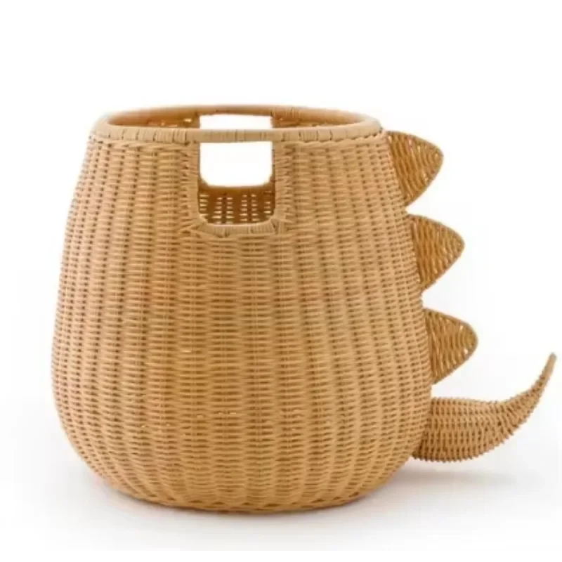 Children's Toy Storage Box Rattan Storage Basket Handwoven Dinosaur Shape Multipurpose Kids Teen Storage From Vietnam