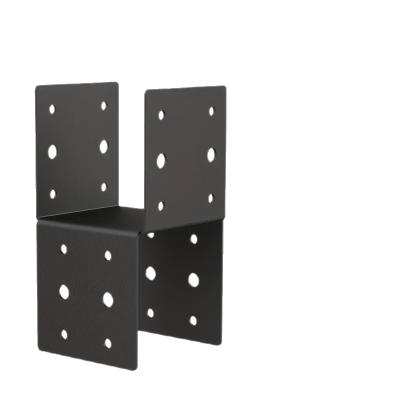 

No. 14 Steel Heavy Duty Column Cap Bracket for 4x4 Wooden Columns - Black Outdoor Deck