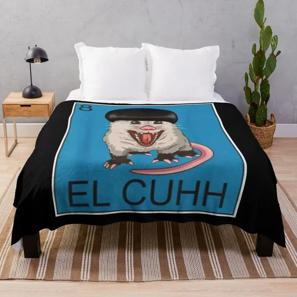 

Opossum El Cuhh Takuache Cuh Throw Blanket manga Hairy Large Decorative Sofa Blankets