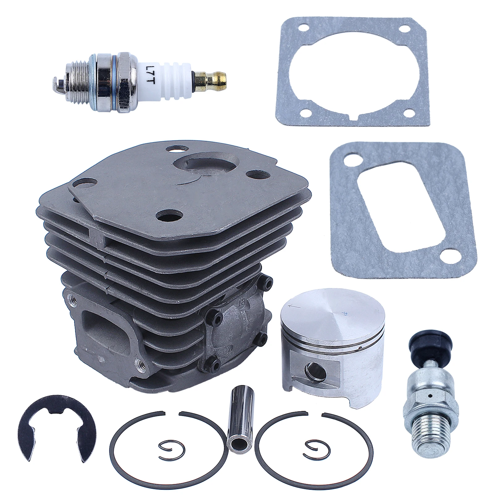 Nikasil Cylinder Piston Kit 45mm Big Bore Fit Husqvarna 353 351 350 346XP EPA 340 Chainsaw Decompression Valve Fuel Filter