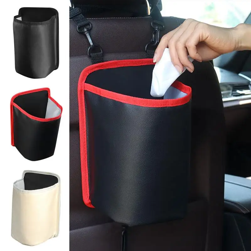 Multifunction Car Organizers Movable Pocket Stickable Bags Phone Cover For Car Interior Accessories PU Leather Auto Organizer