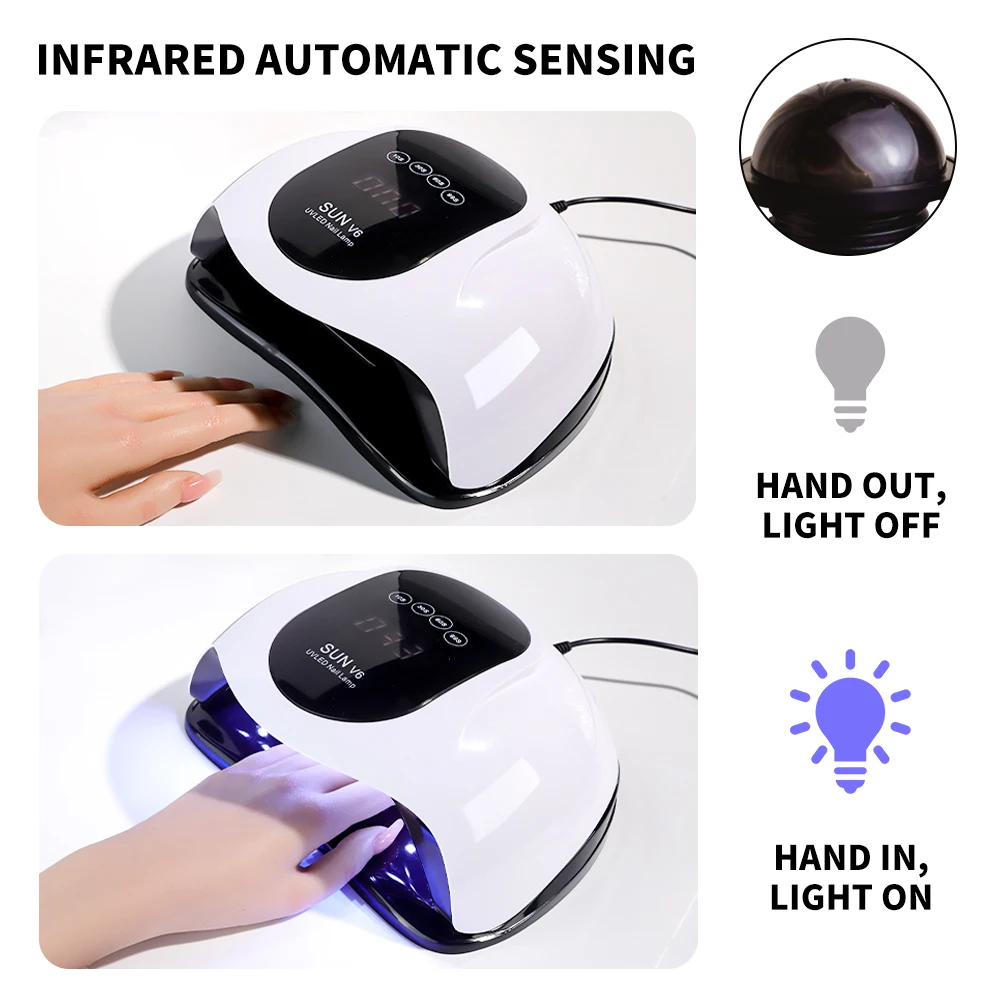 UV/LED Nail Polish Lamp Have 4 Timer Modes LCD Display Quick Drying Machine with 36 LEDS Nail Fordrying Dryer for Manicure Tools