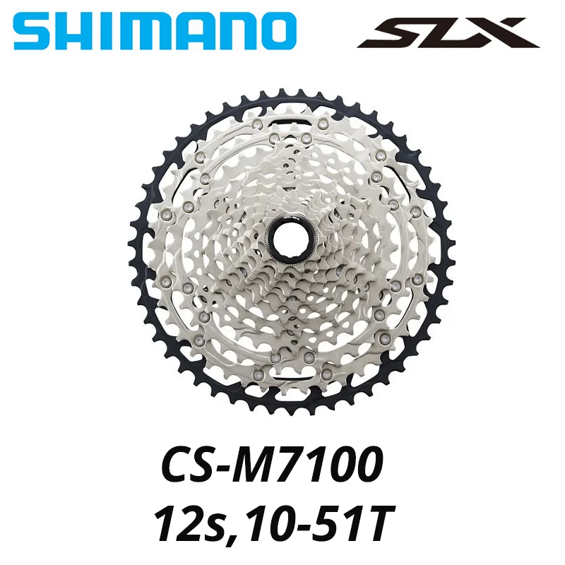 SHIMANO Deore SLX M7100 1X12S Groupset 12V Shift Lever Rear Rear Derailleur CS 10-51T CN 124L FC-M7100 170MM 34T Mountain Bike