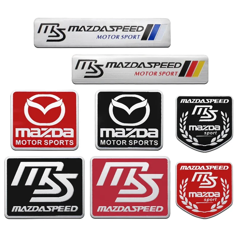 3d liga de alumínio logotipo do carro adesivo emblema decalque para mazda 3 6 2 cx5 cx30 cx3 cx9 atenza axela demio mp ms rx8 acessórios